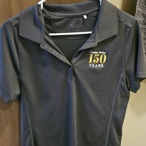 Cedar Point Women's Gray Polo Shirt